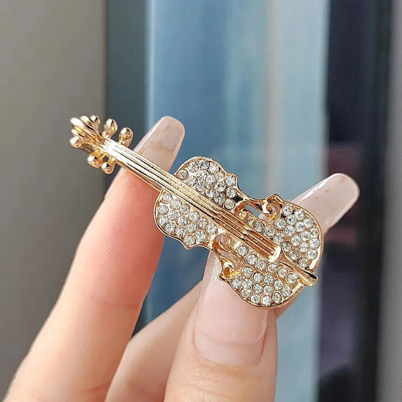Fashion Pearl Leaf Rhinestone Brooches For Women Elegant Metal Fixed Clothing Pins Daily Jewelry Accessories