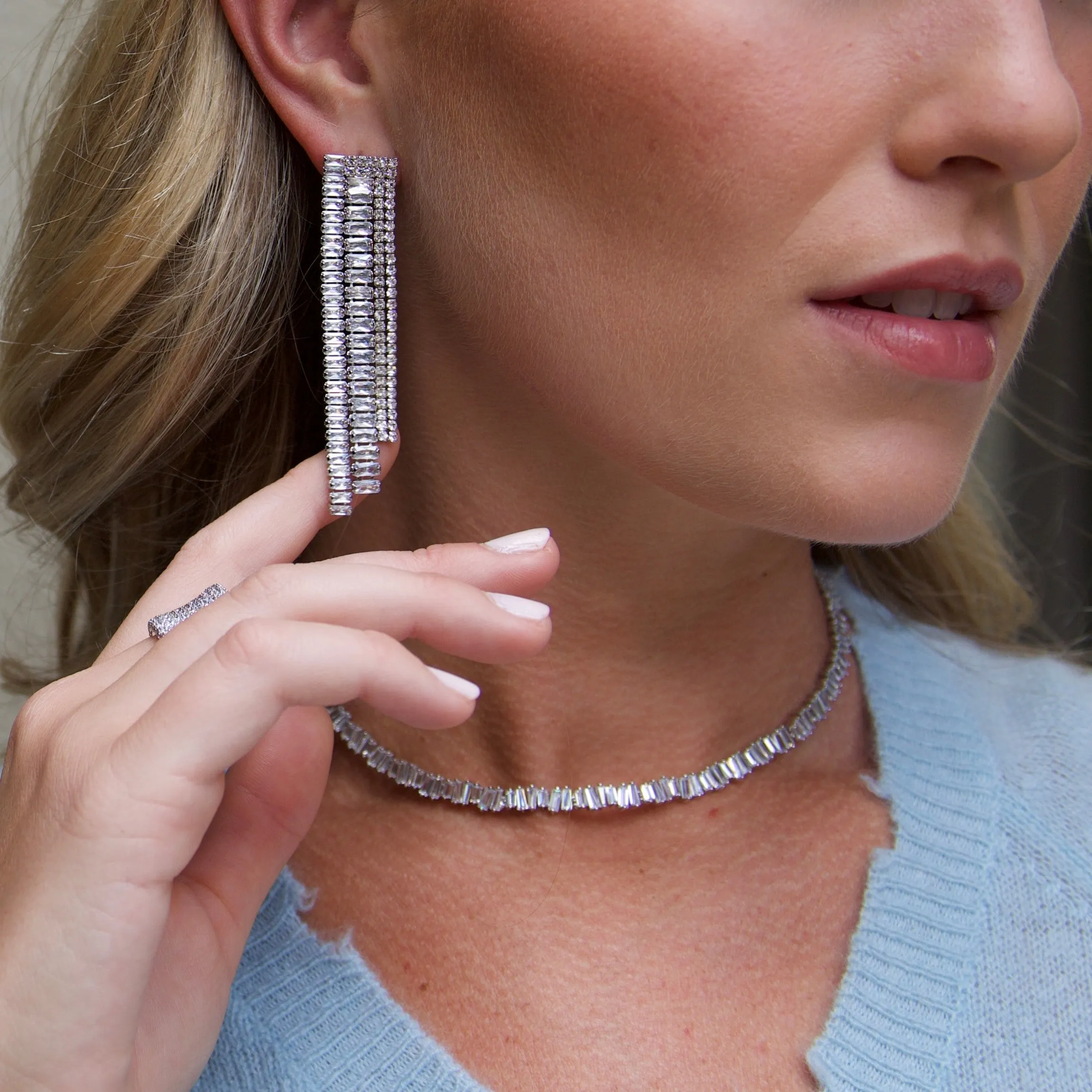 Faux Linear Earrings