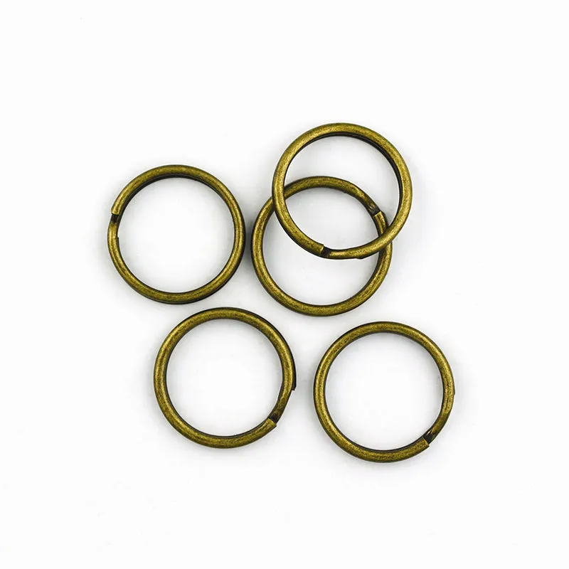 FINDINGS SPLIT RINGS BOHO GOLD 16MM 15PC