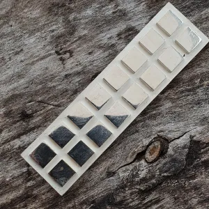 Finnish Minimalist Rectangular Scandinavian Sterling Silver Brooch