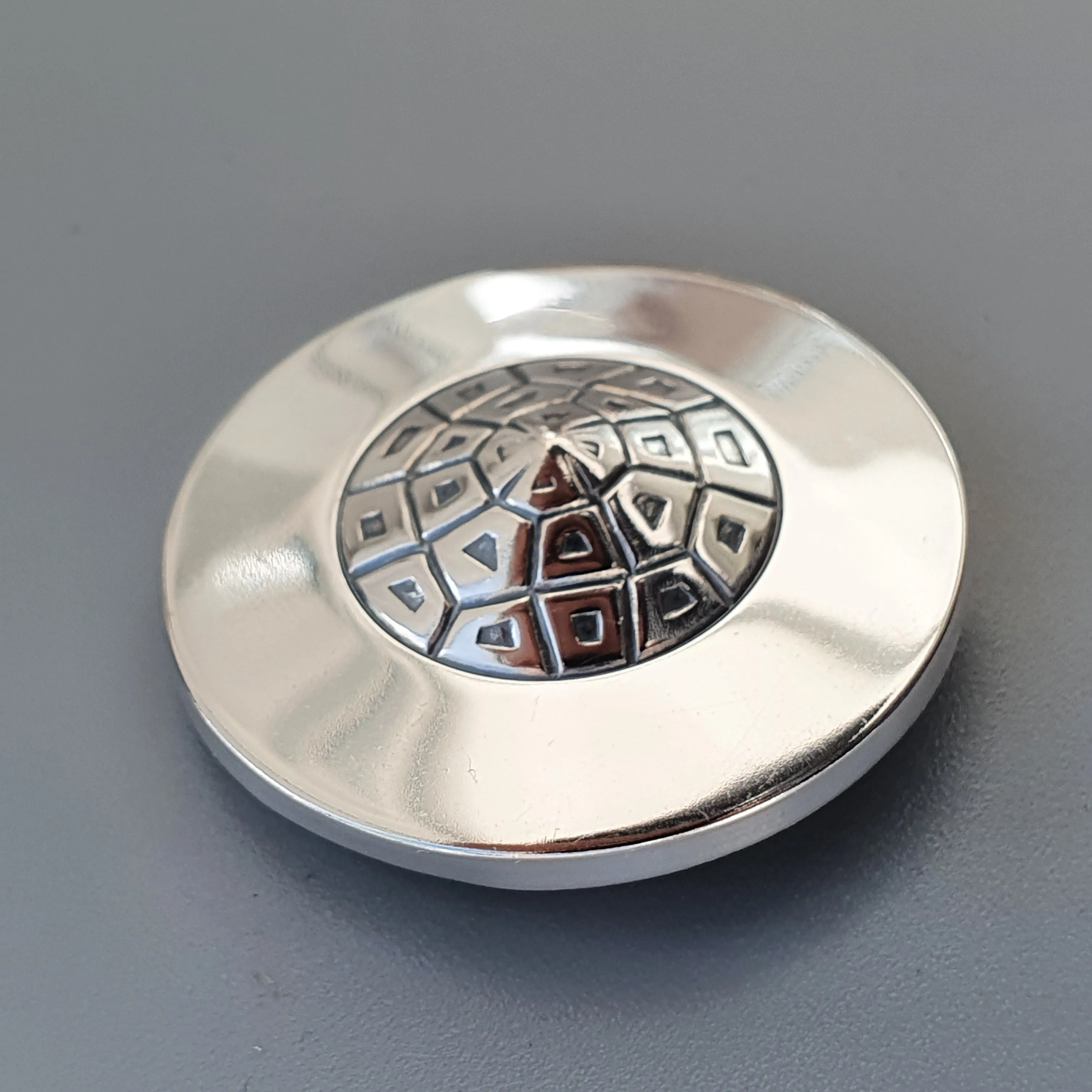 Finnish Modernist Silver Brooch by Elis Kauppi & Kupittaan Kulta