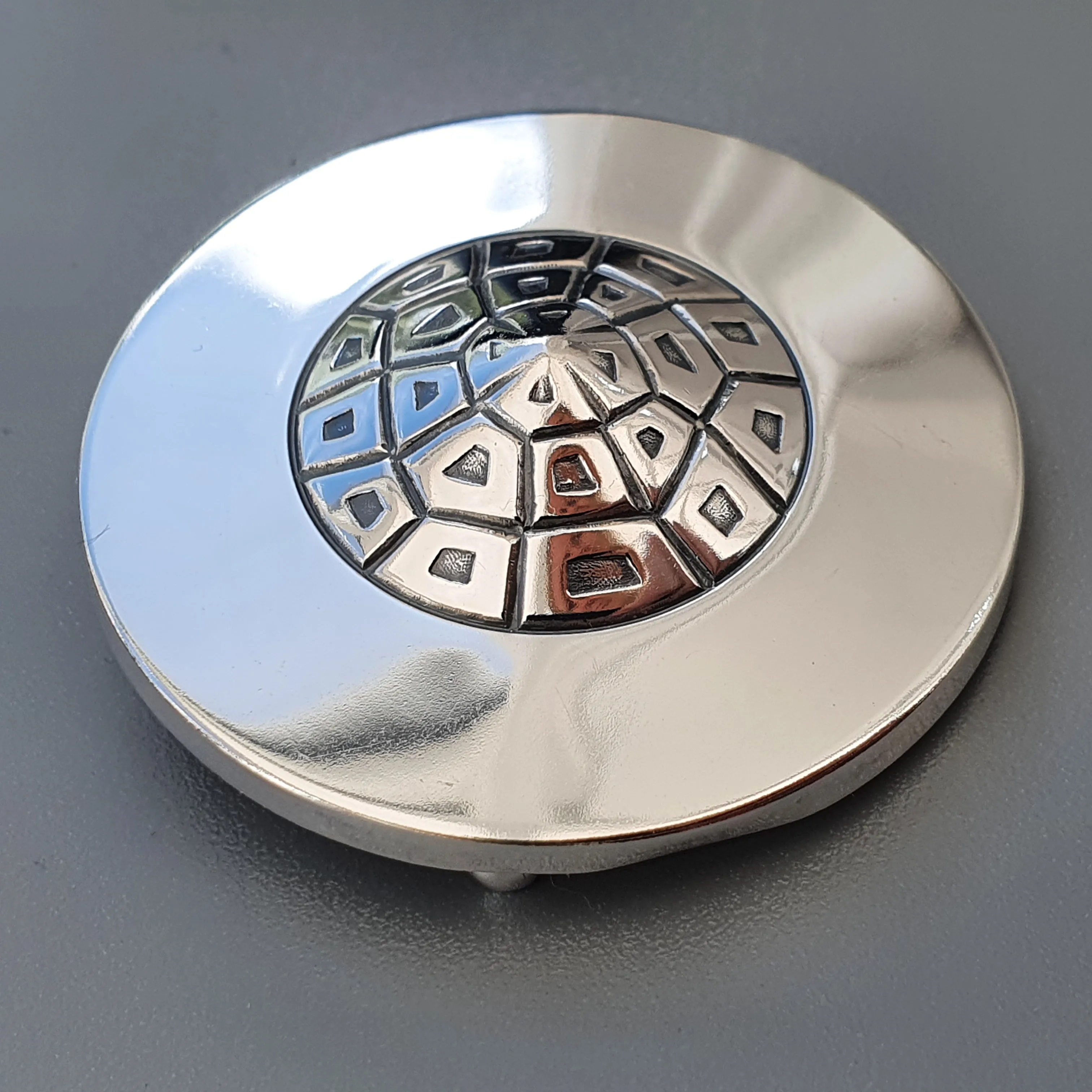 Finnish Modernist Silver Brooch by Elis Kauppi & Kupittaan Kulta