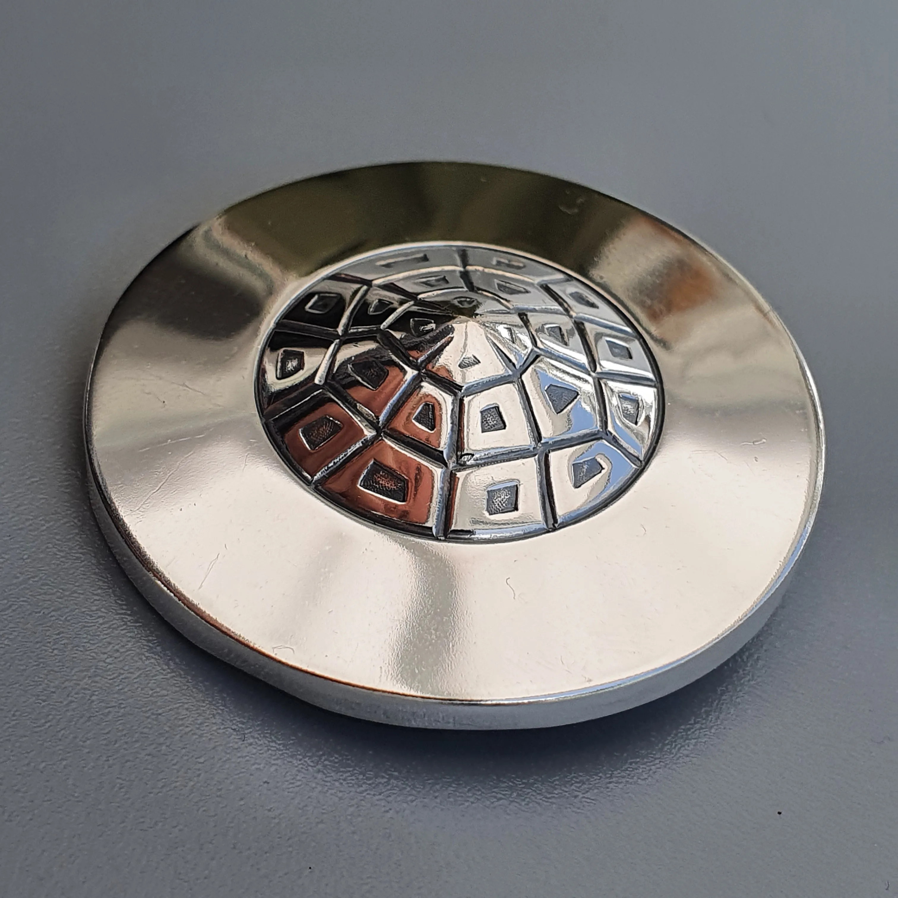 Finnish Modernist Silver Brooch by Elis Kauppi & Kupittaan Kulta