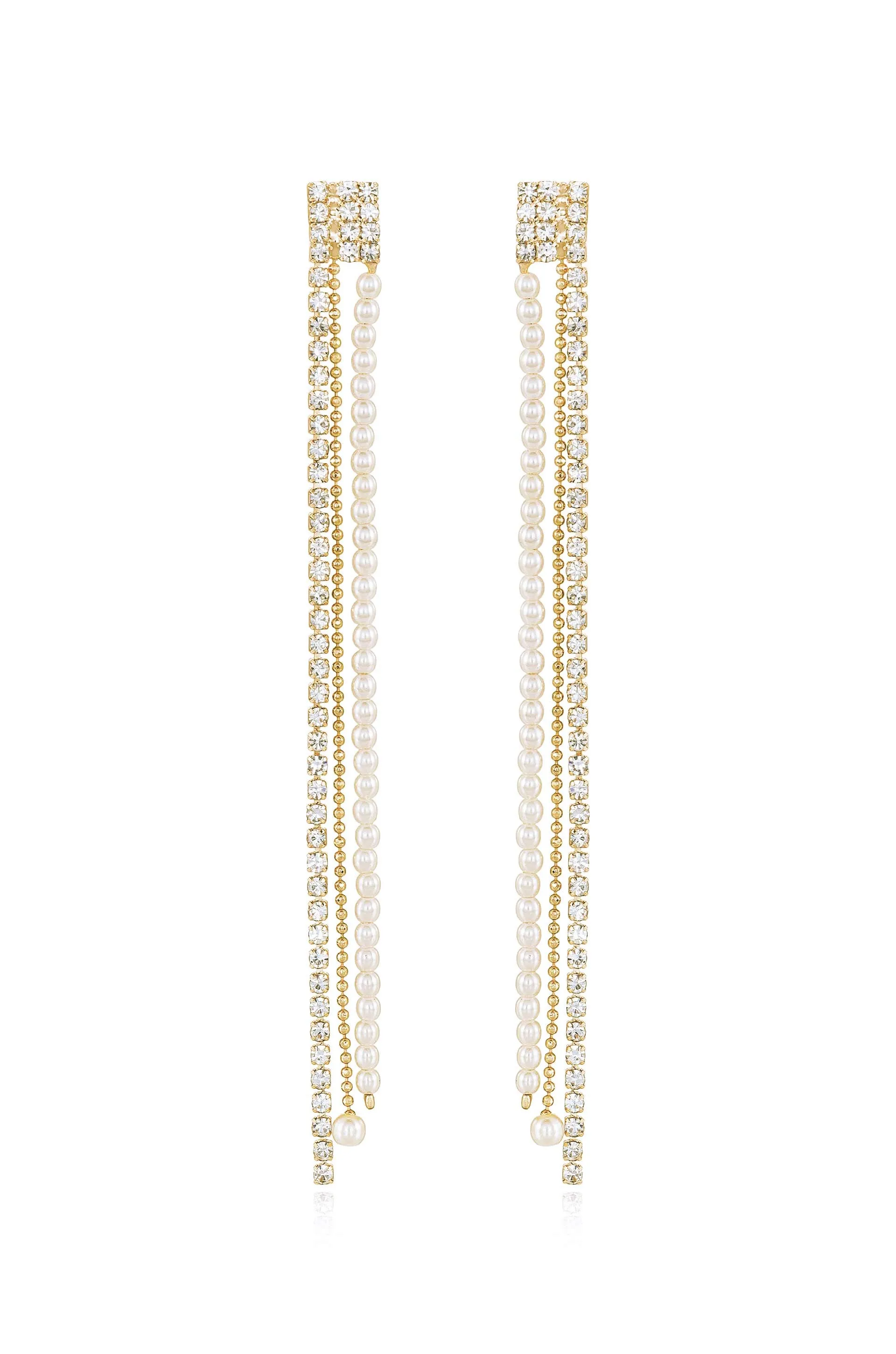 Fireworks Crystal Dangle Earrings