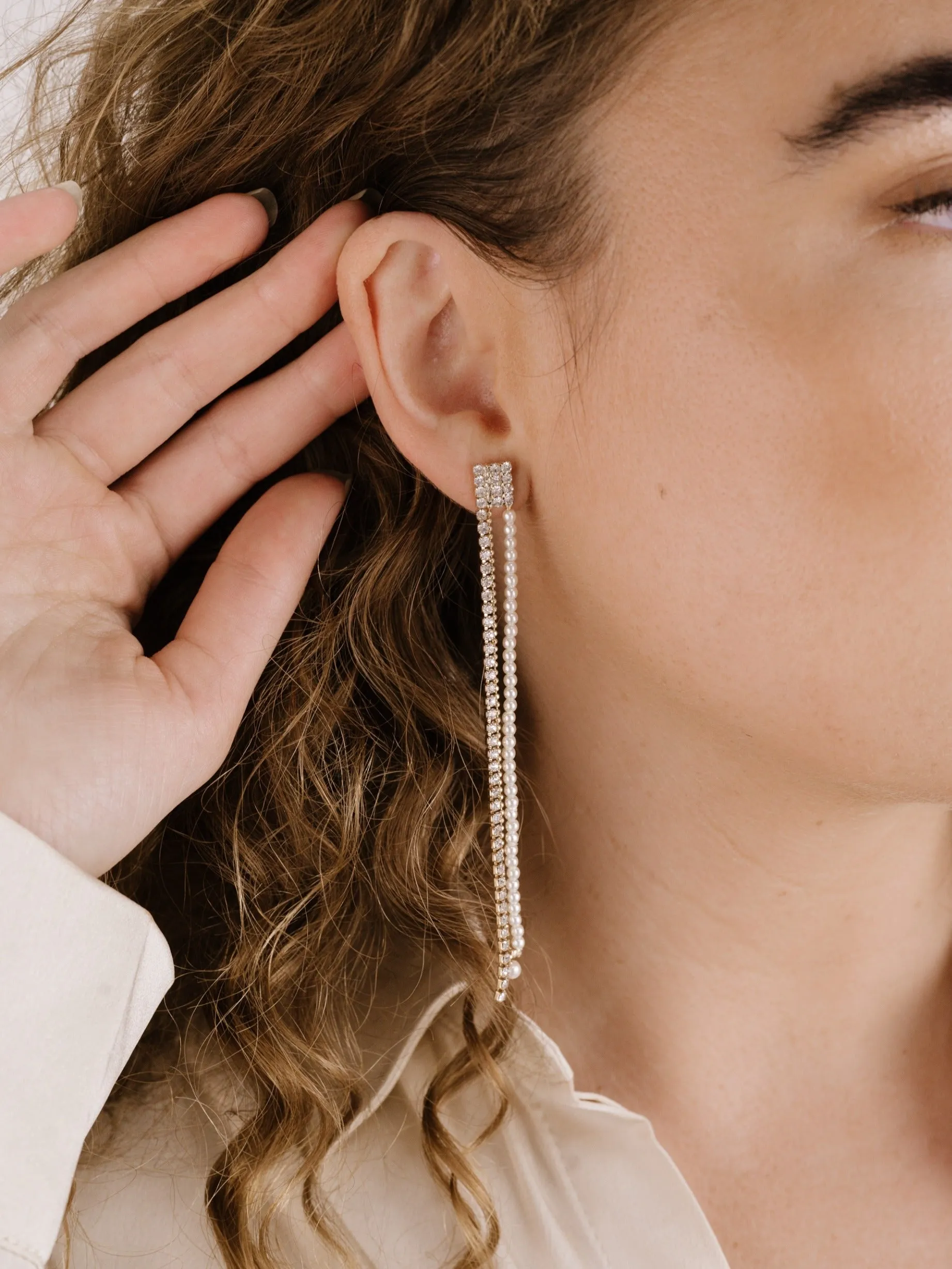 Fireworks Crystal Dangle Earrings