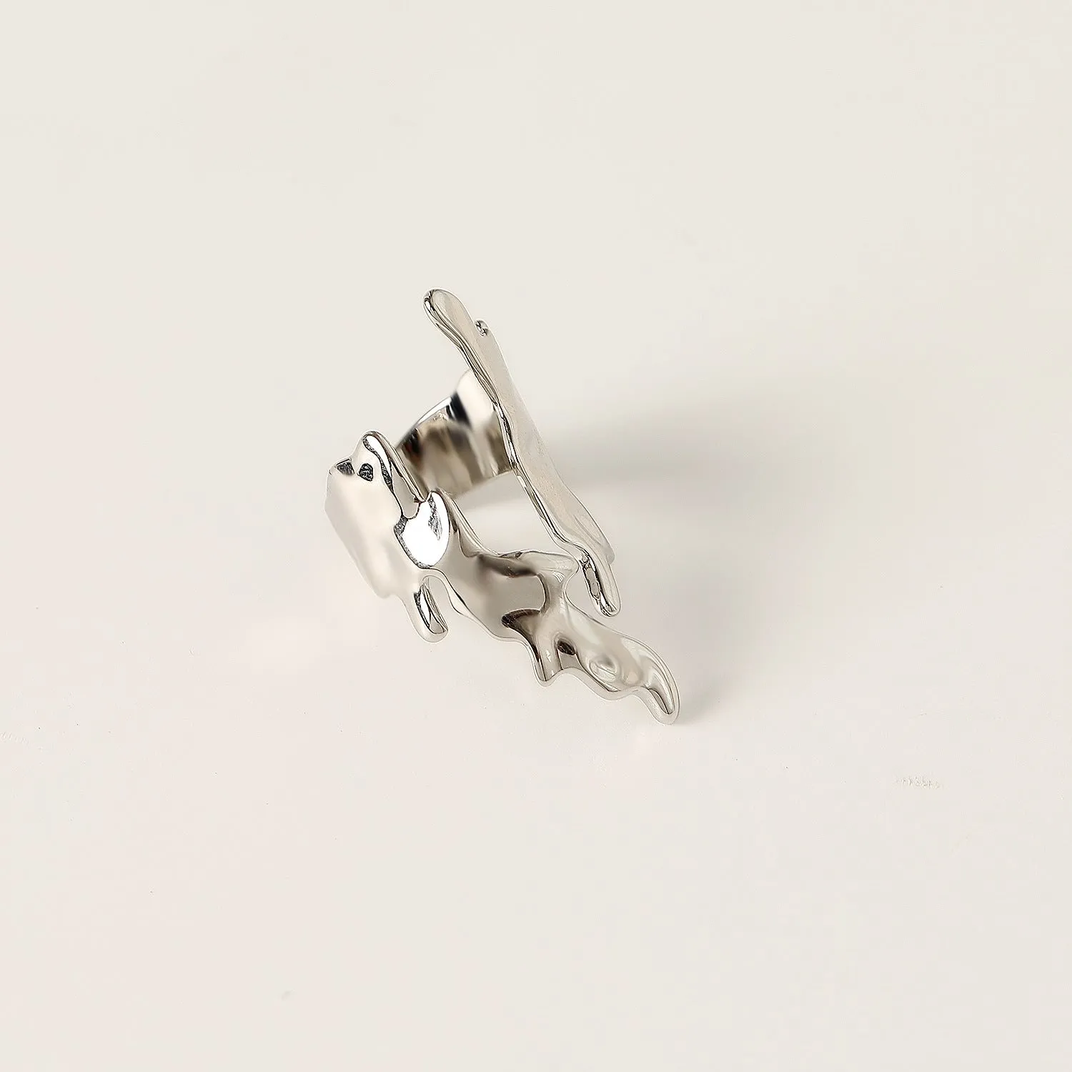 Flame Motif Plated Rings