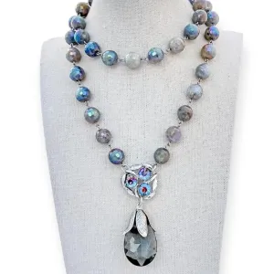 Flashy Sky Beaded Bauble Necklace