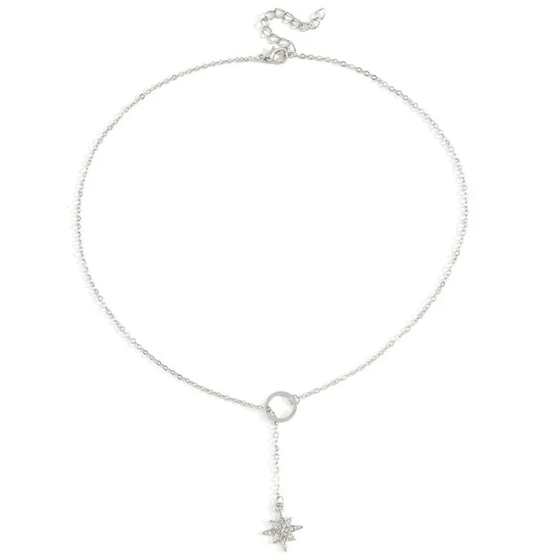Flat Snake Clavicle Chain Necklace for Male Creative V Shape Pendant Choker Jewelry Accessories Steampunk Men