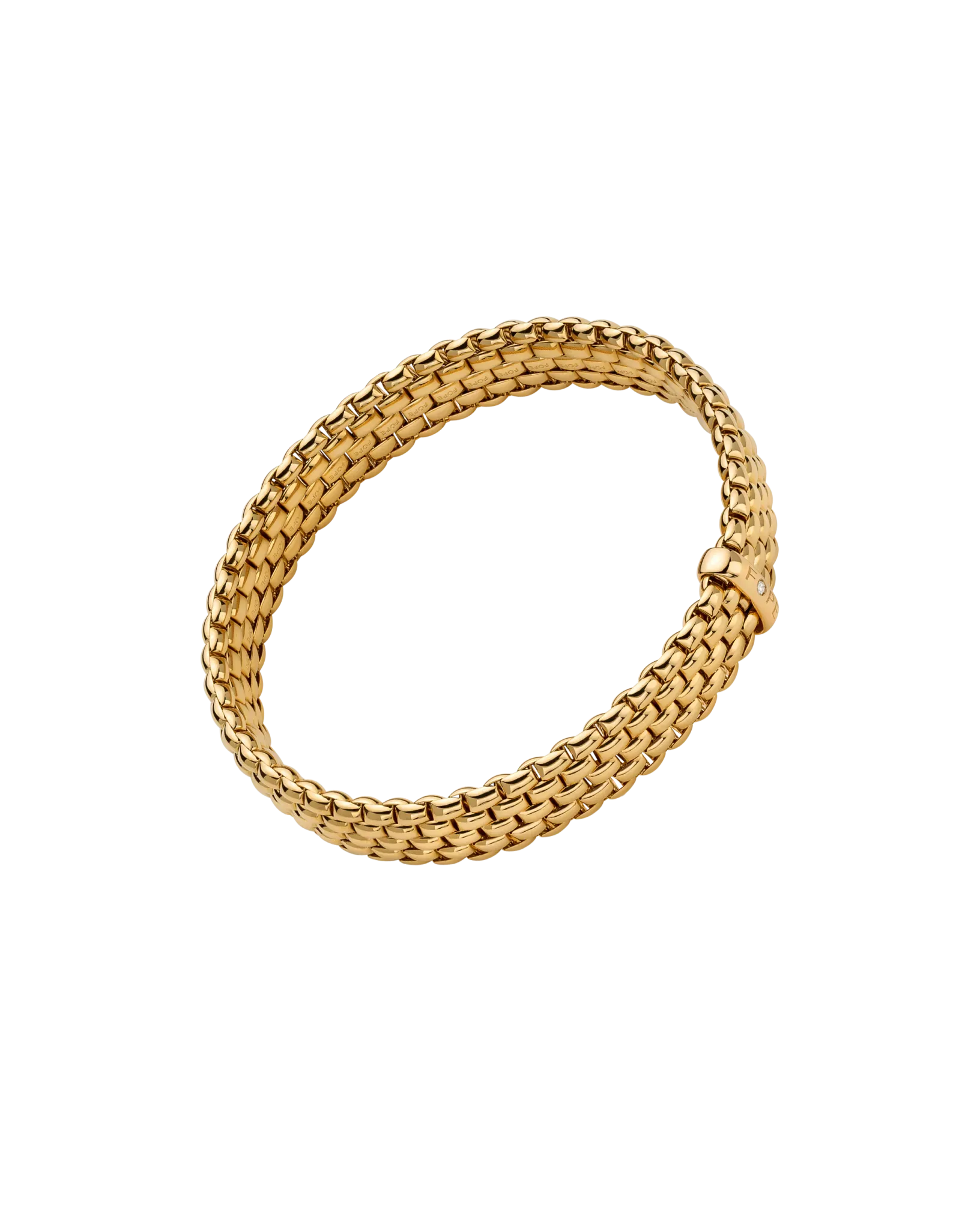 Flex'it bracelet with a white diamond by Fope