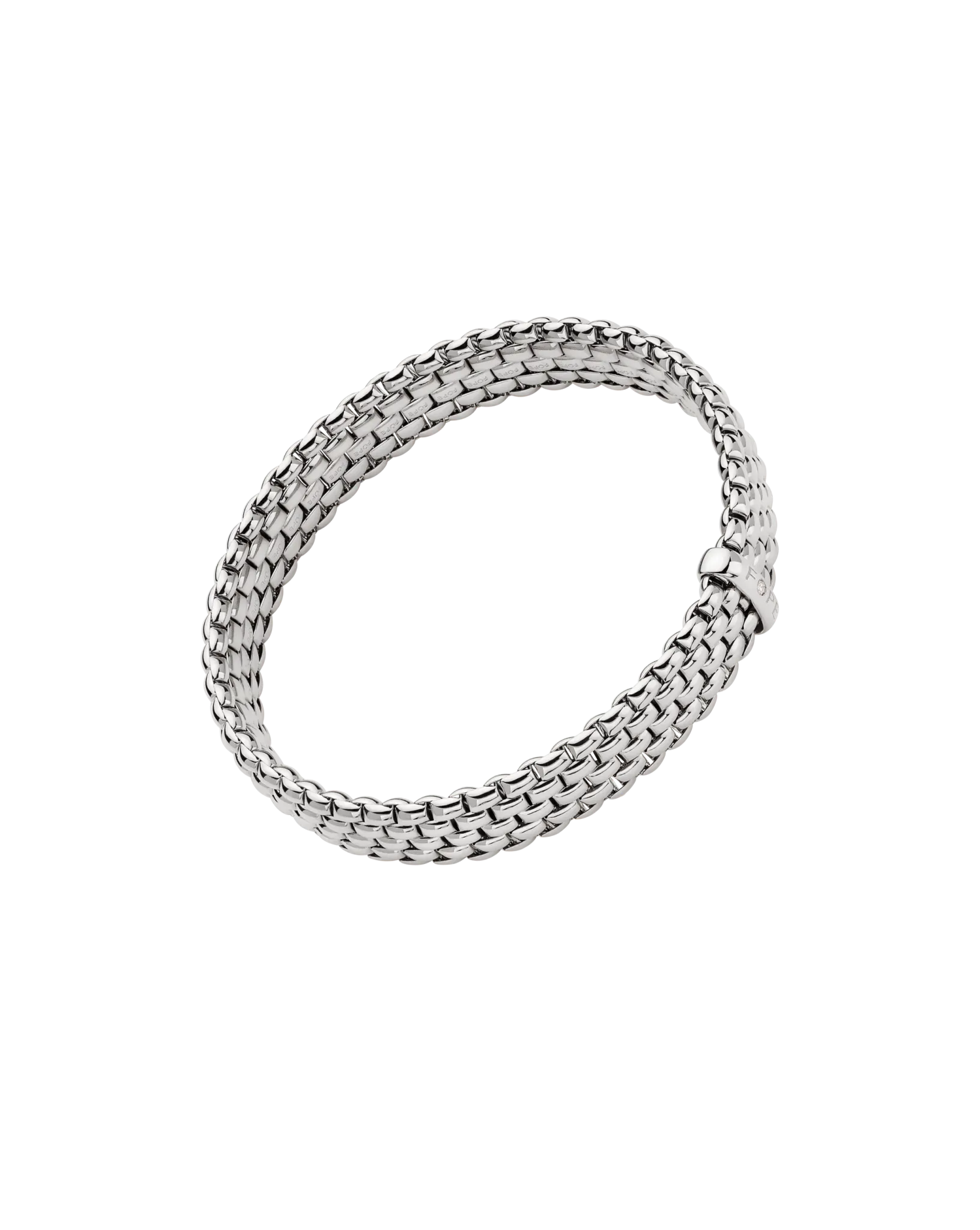 Flex'it bracelet with a white diamond by Fope