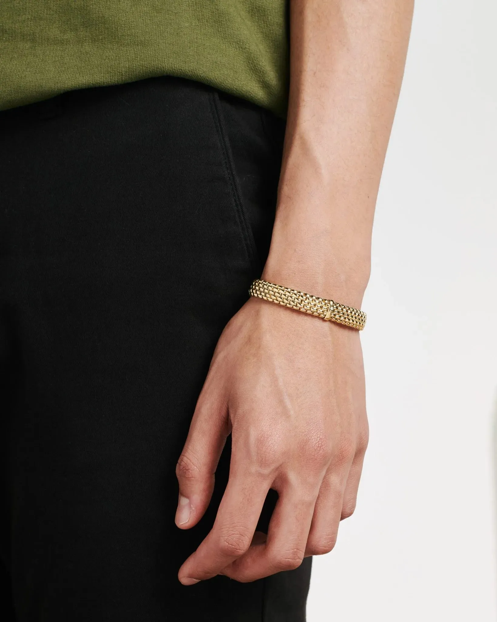 Flex'it bracelet with a white diamond by Fope