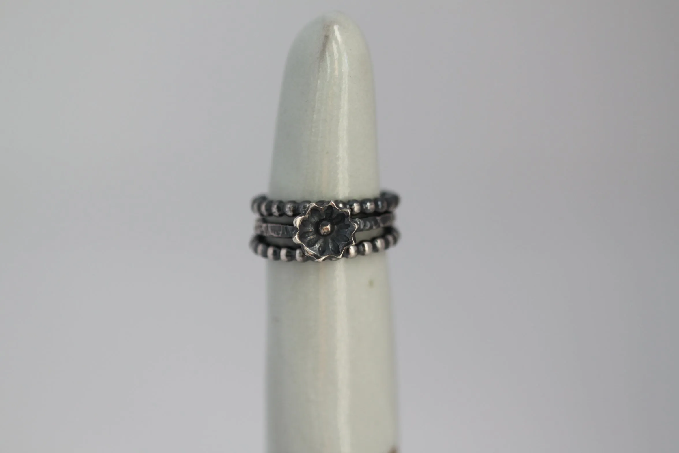 Flower Stacking Ring Set