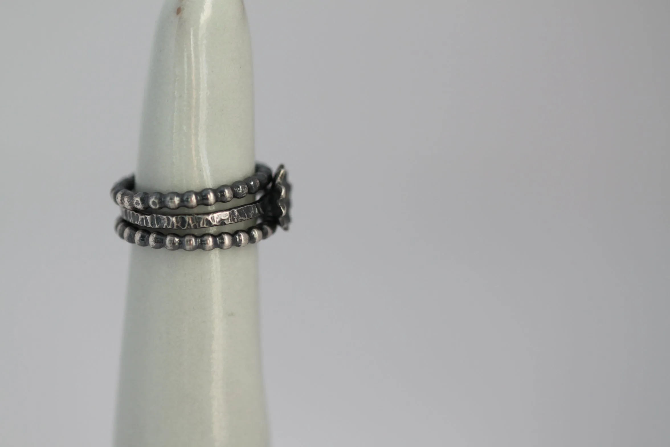 Flower Stacking Ring Set