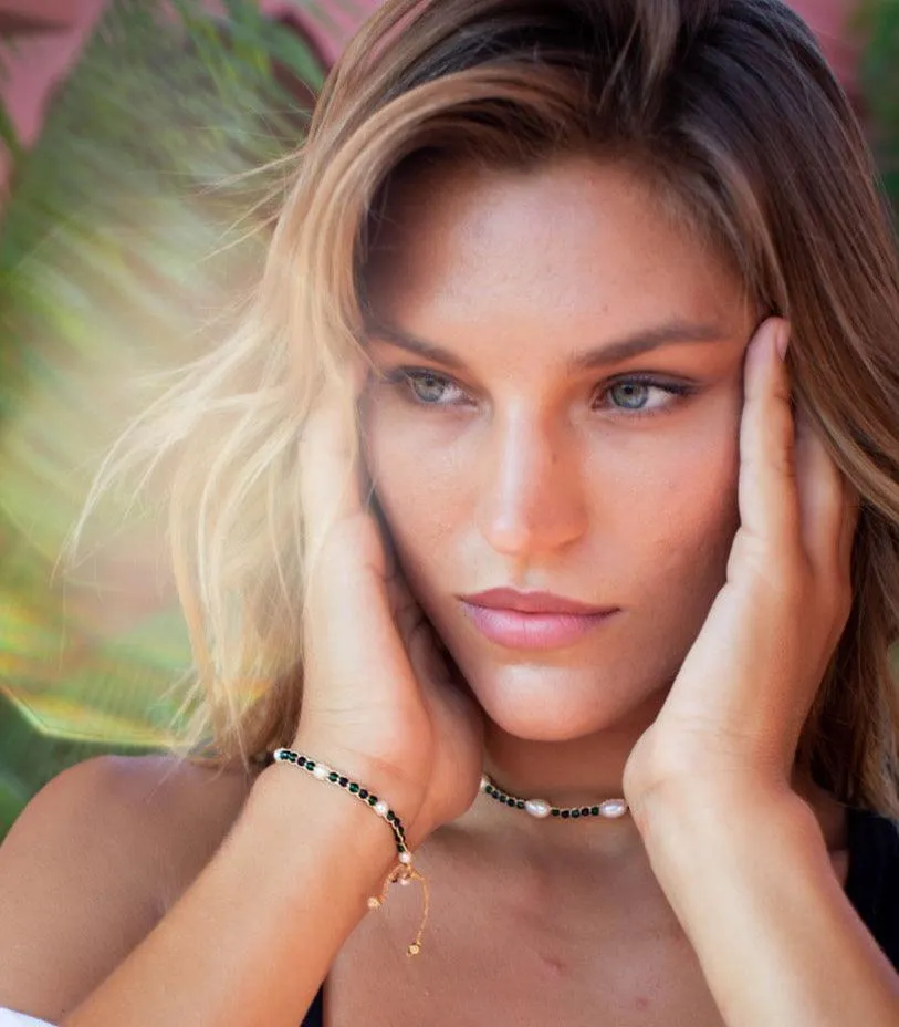 Fresh Water Pearl & Gemstone Bracelet | Horizon