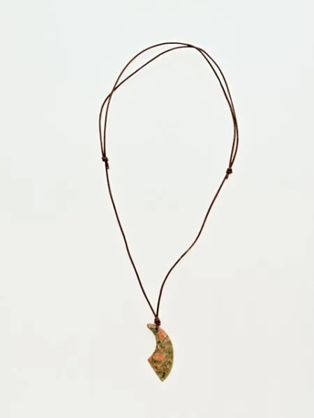 Gemstone Horn Shaped Necklace