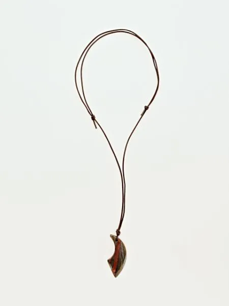 Gemstone Horn Shaped Necklace