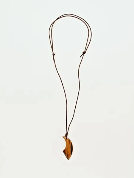 Gemstone Horn Shaped Necklace