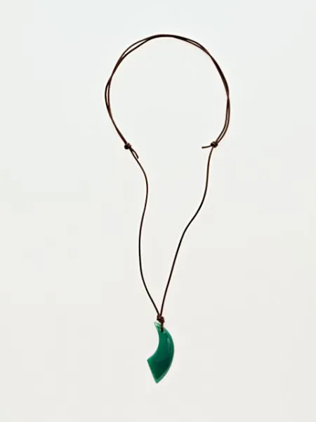 Gemstone Horn Shaped Necklace
