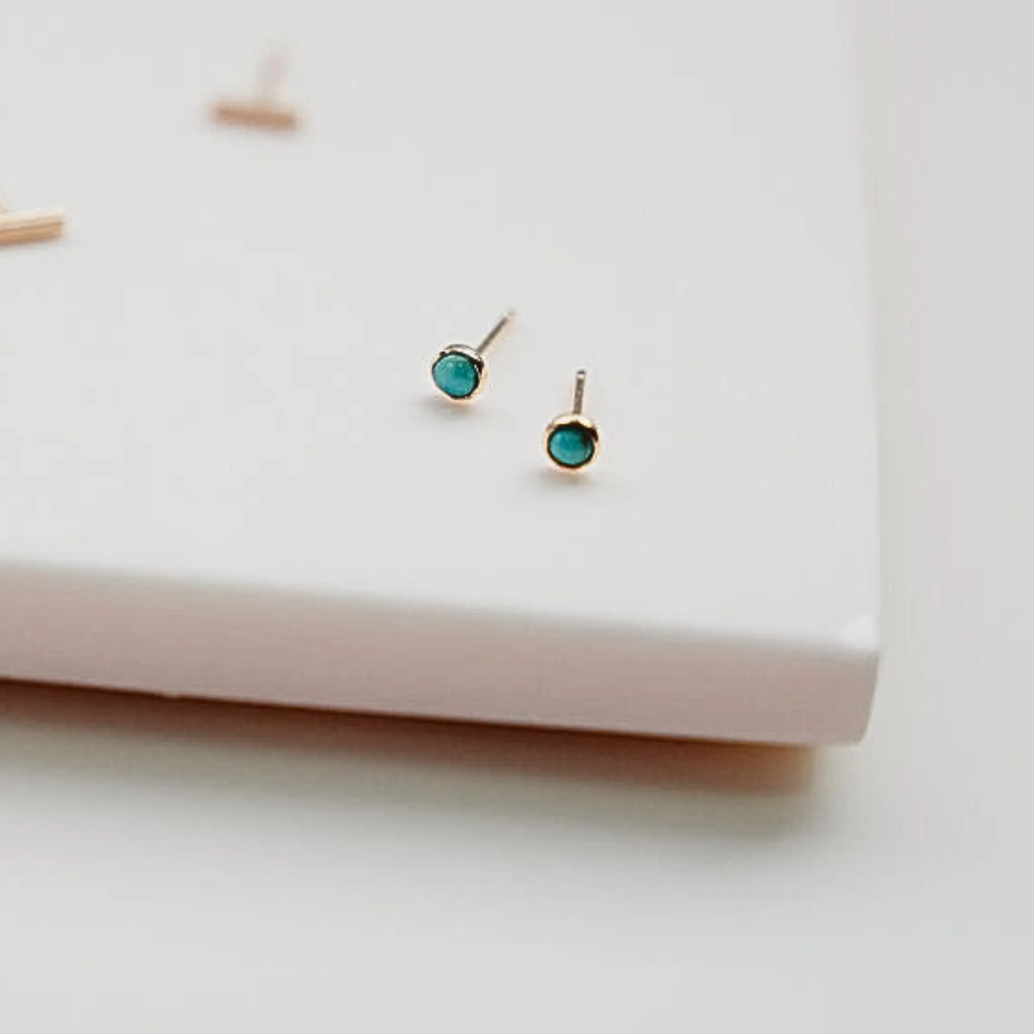 Gold-filled Gemstone Studs
