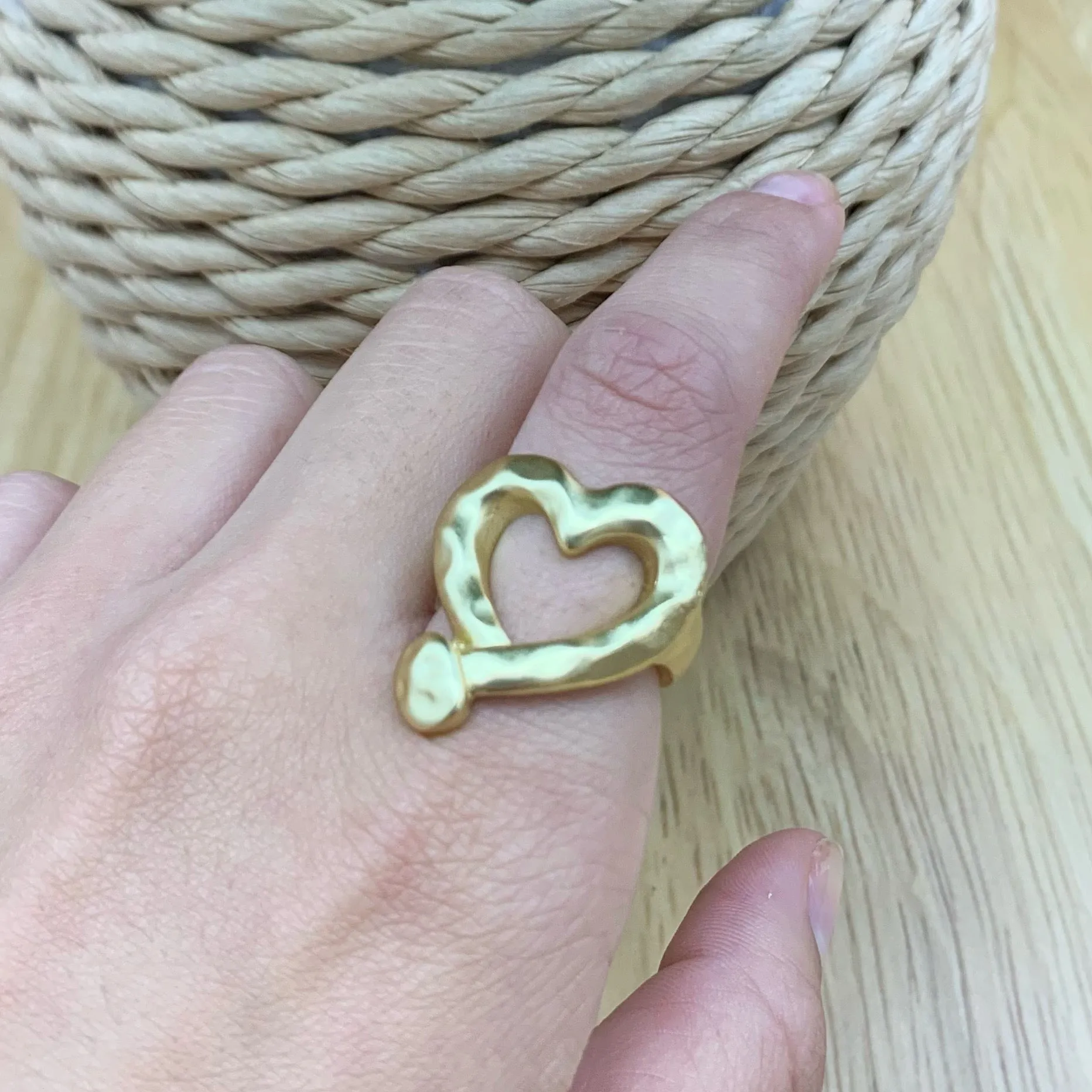Gold Heart Ring