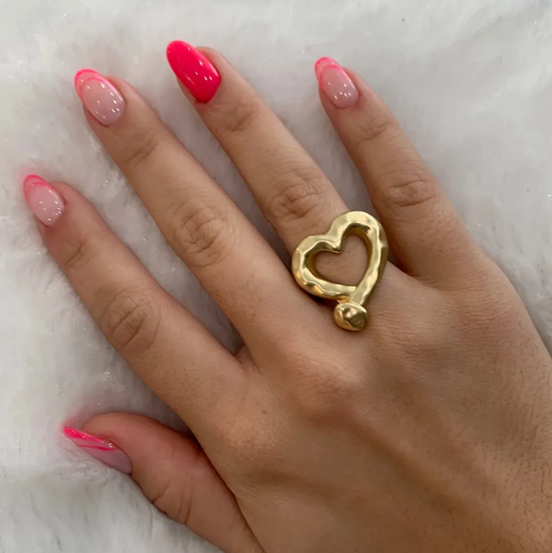 Gold Heart Ring