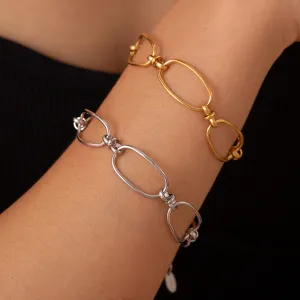 Gold Hollow Chain Bracelet