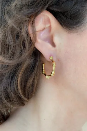 Gold hoop earrings