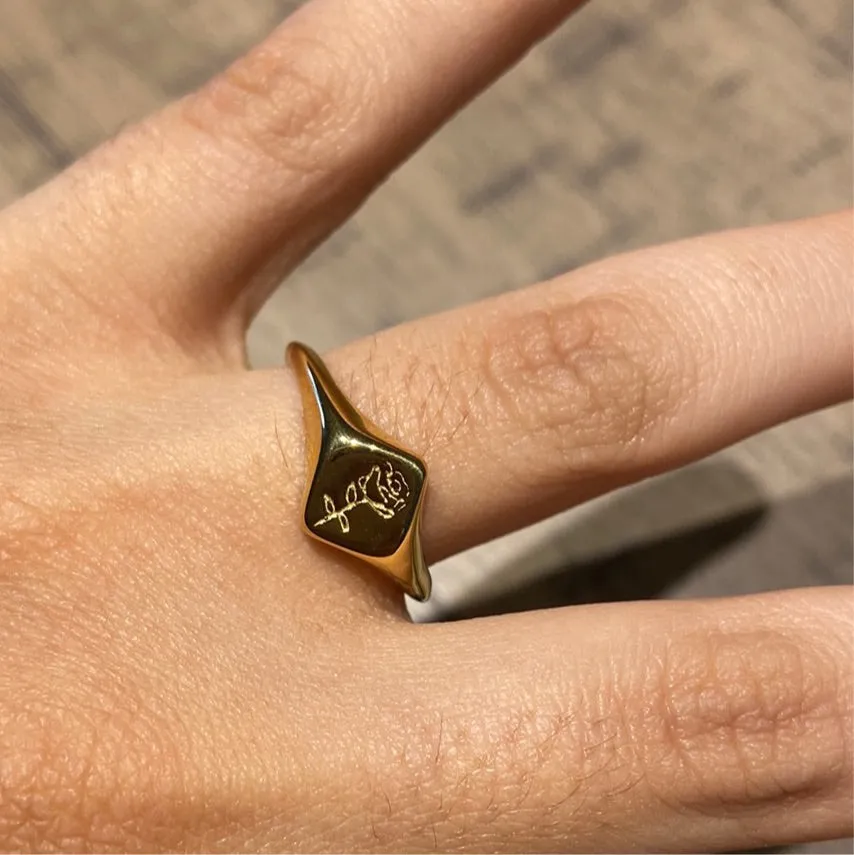 Gold Rose Ring