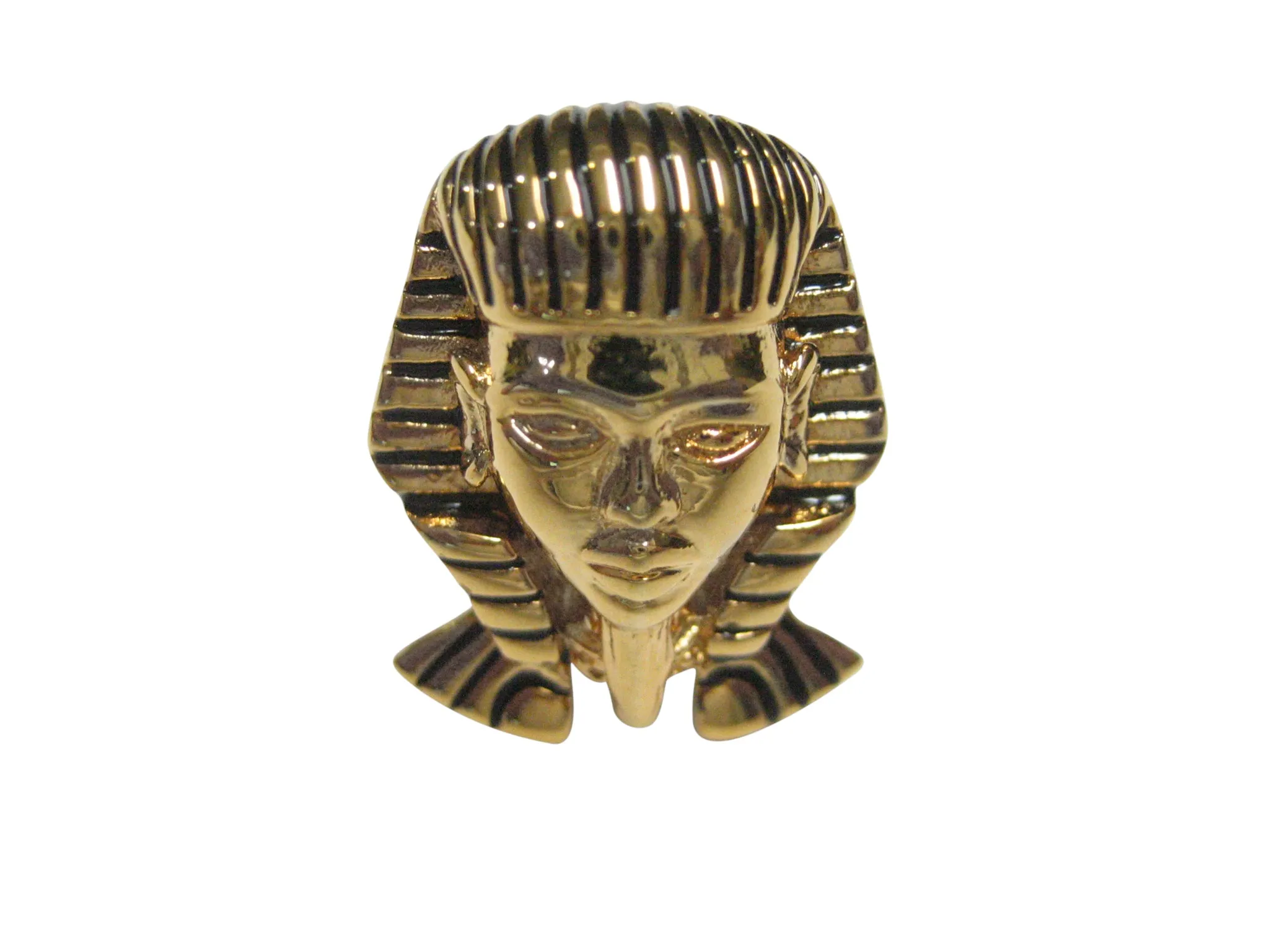 Gold Toned Egyptian King Pharaoh Tut Tutankhamun Adjustable Size Fashion Ring