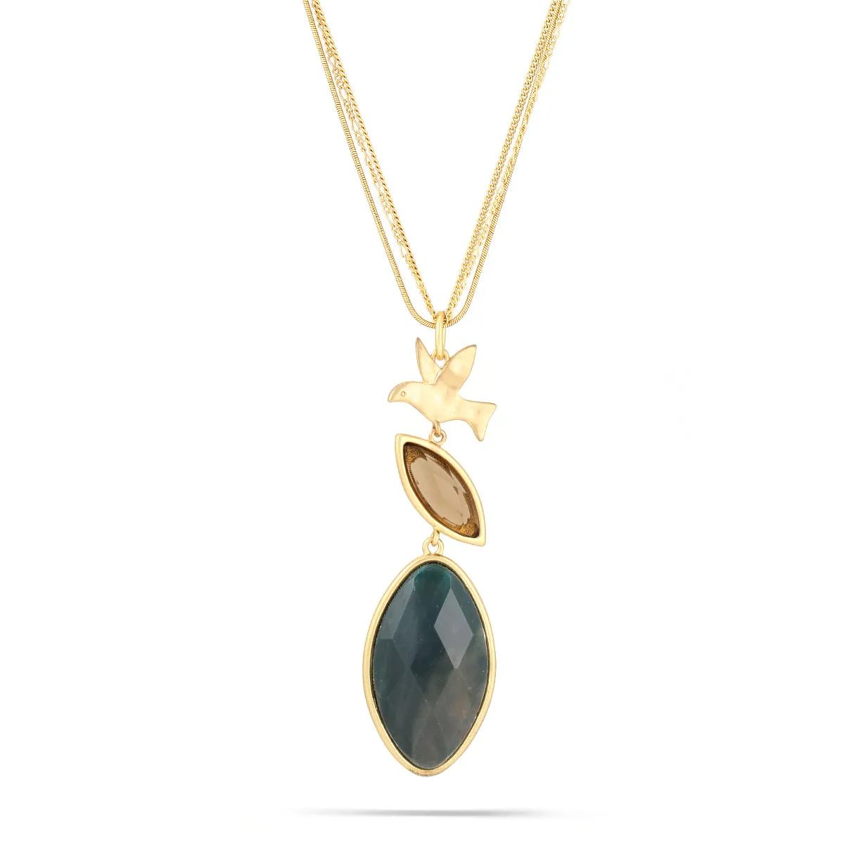 GREEN AGATE NECKLACES #191GN1501 (2B5)