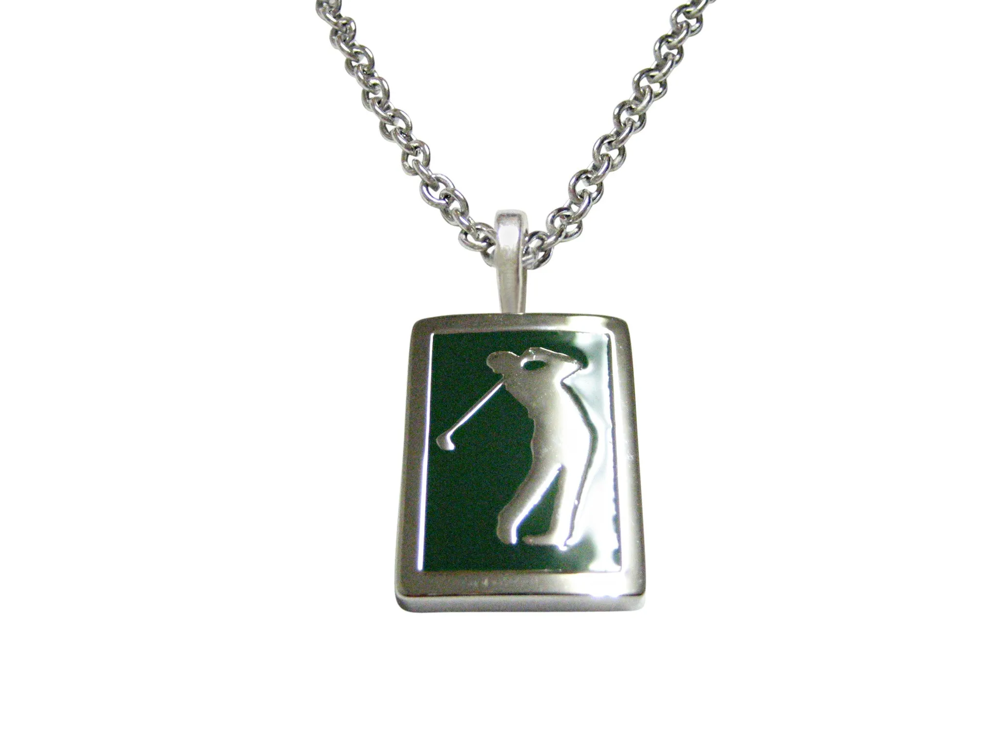Green Golf Pendant Necklace