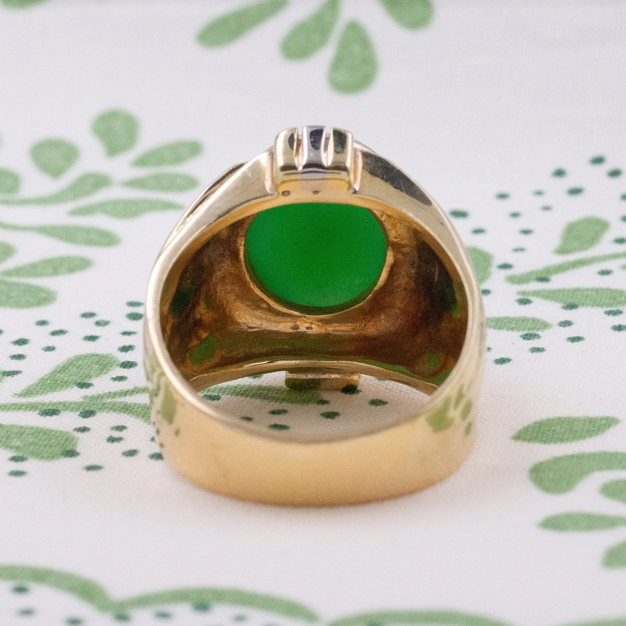 Green Onyx Gents Ring