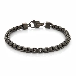 Gun Brushed Hexahedron Bracelet