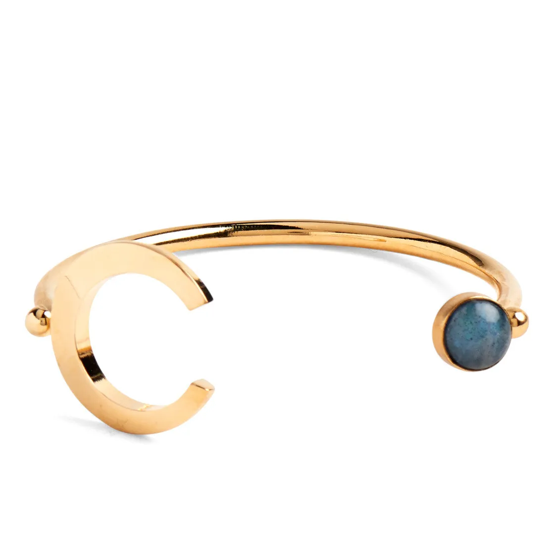 Halo Bangle in Gold
