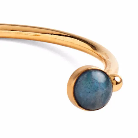 Halo Bangle in Gold
