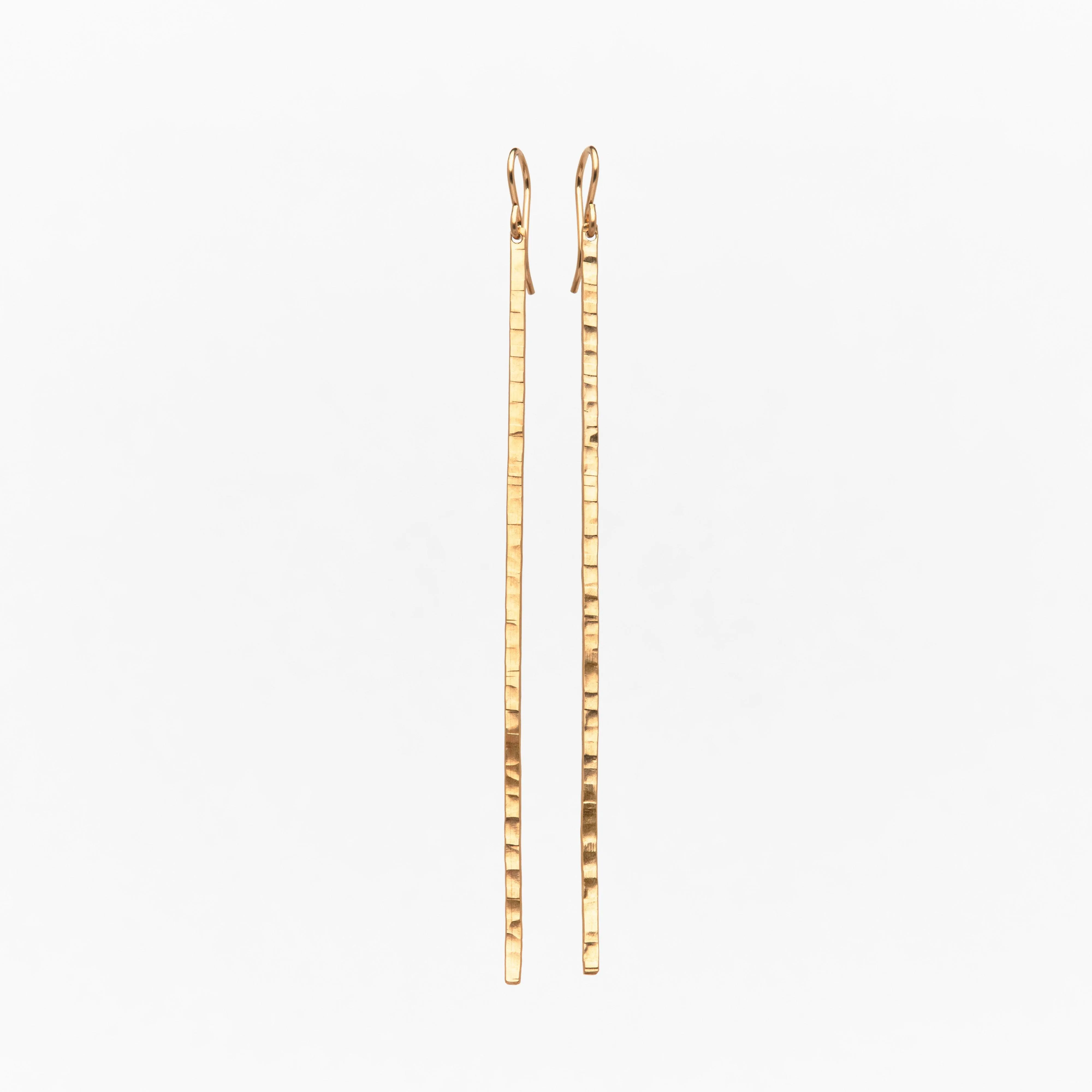 Hammered Stick Earrings