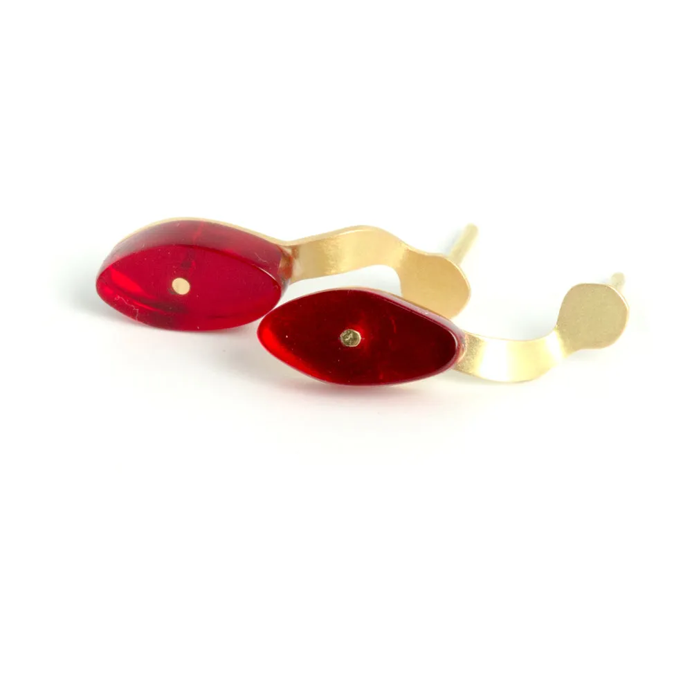 Handmade-to-Order Seaweed Stud Earrings