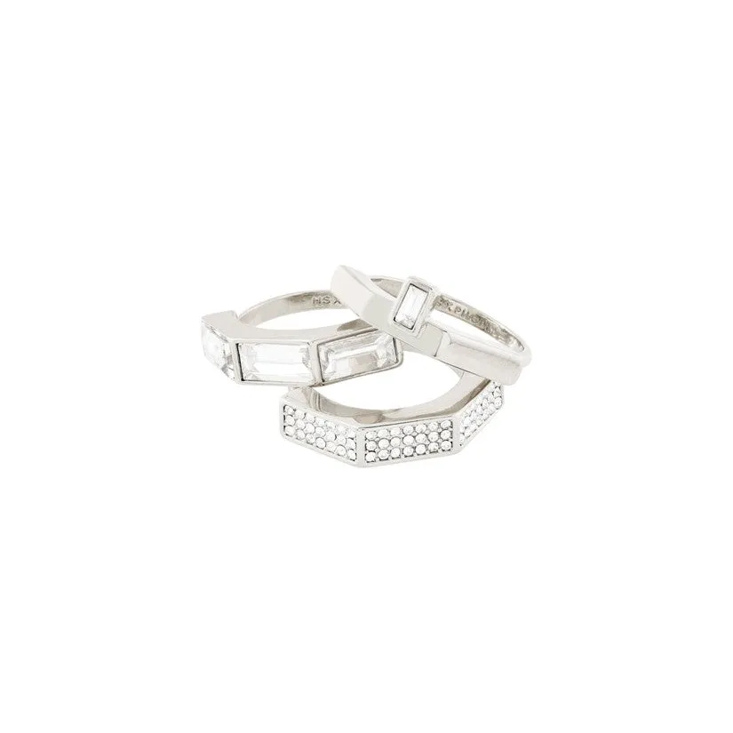 HANNA SCHÖNBERG x PILGRIM Crystal Ring Set
