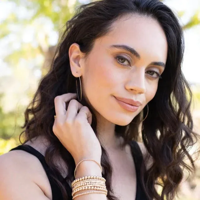 Hayden B Minimalist Hoop Large Gold