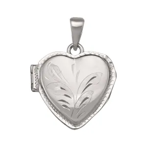 Heart Shaped White Gold Locket