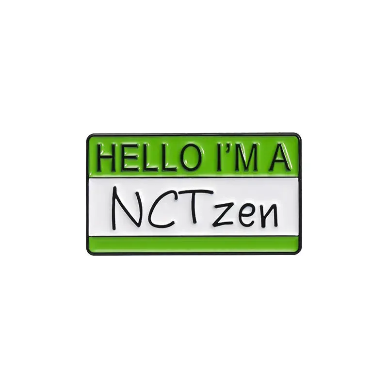 Hello I'm an Army Enamel Pin Korean Kpop Boy Girl Band Fans Assistance Dialog Box Brooch Lapel Badge Jewelry Gift For Friends