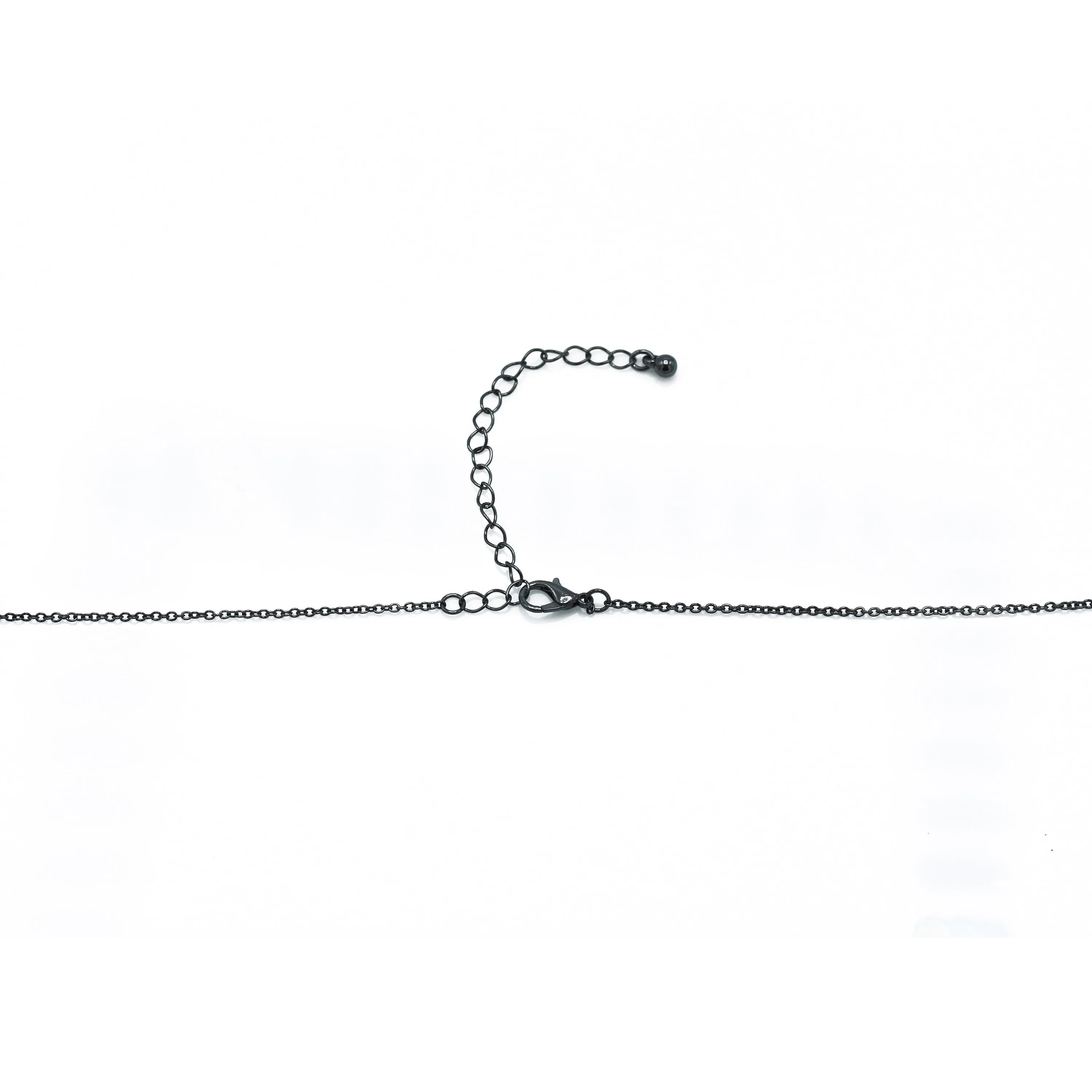 HEMATITE CHAIN LONG NECKLACE # SQGN20011006H