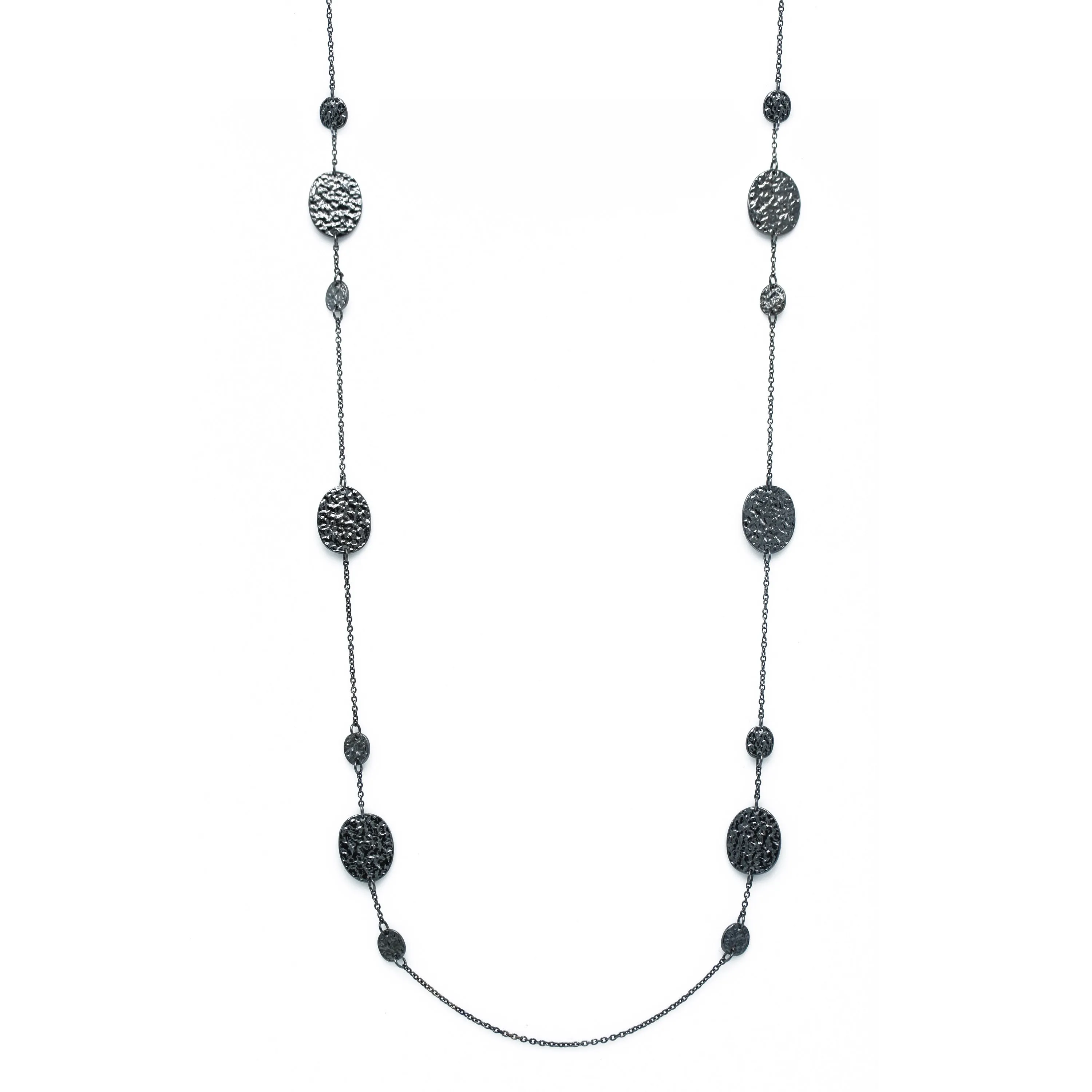 HEMATITE CHAIN LONG NECKLACE # SQGN20011006H