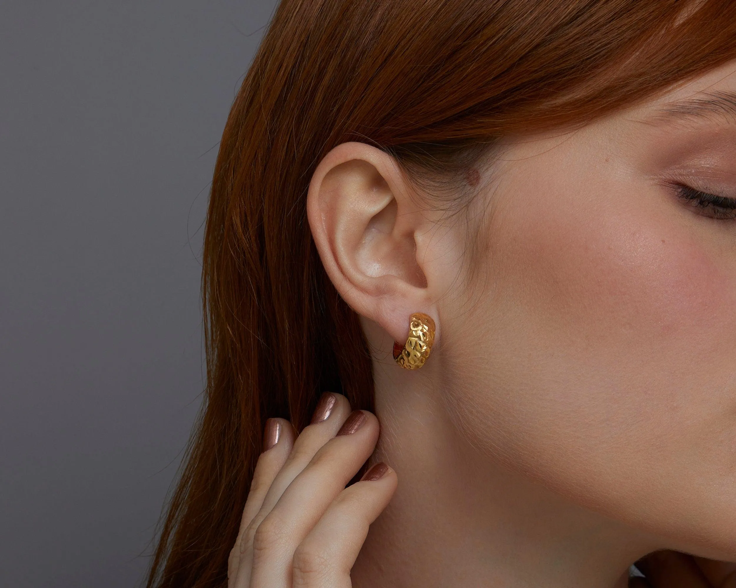 Hinged Huggie Earrings - 18K Gold Vermeil