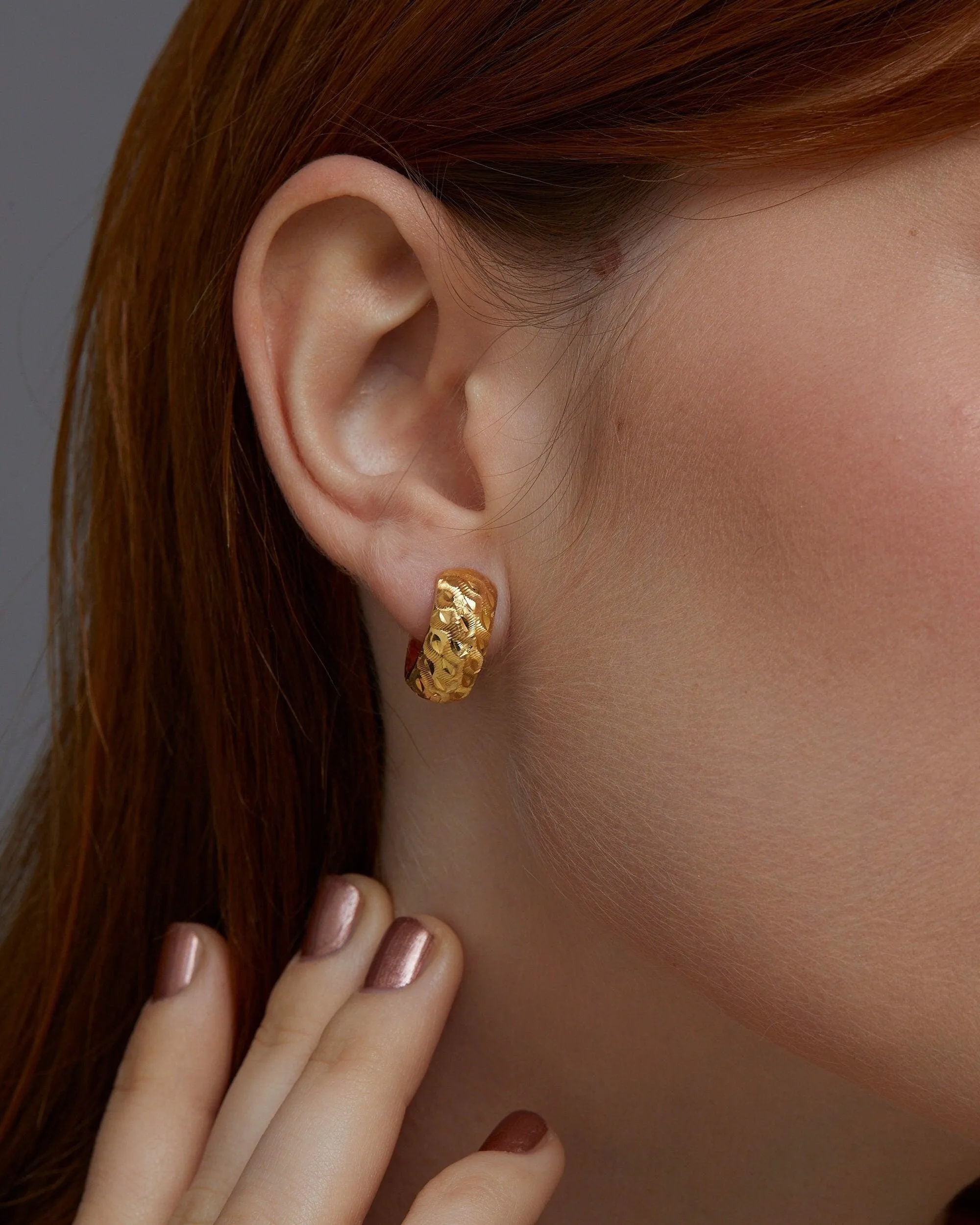 Hinged Huggie Earrings - 18K Gold Vermeil