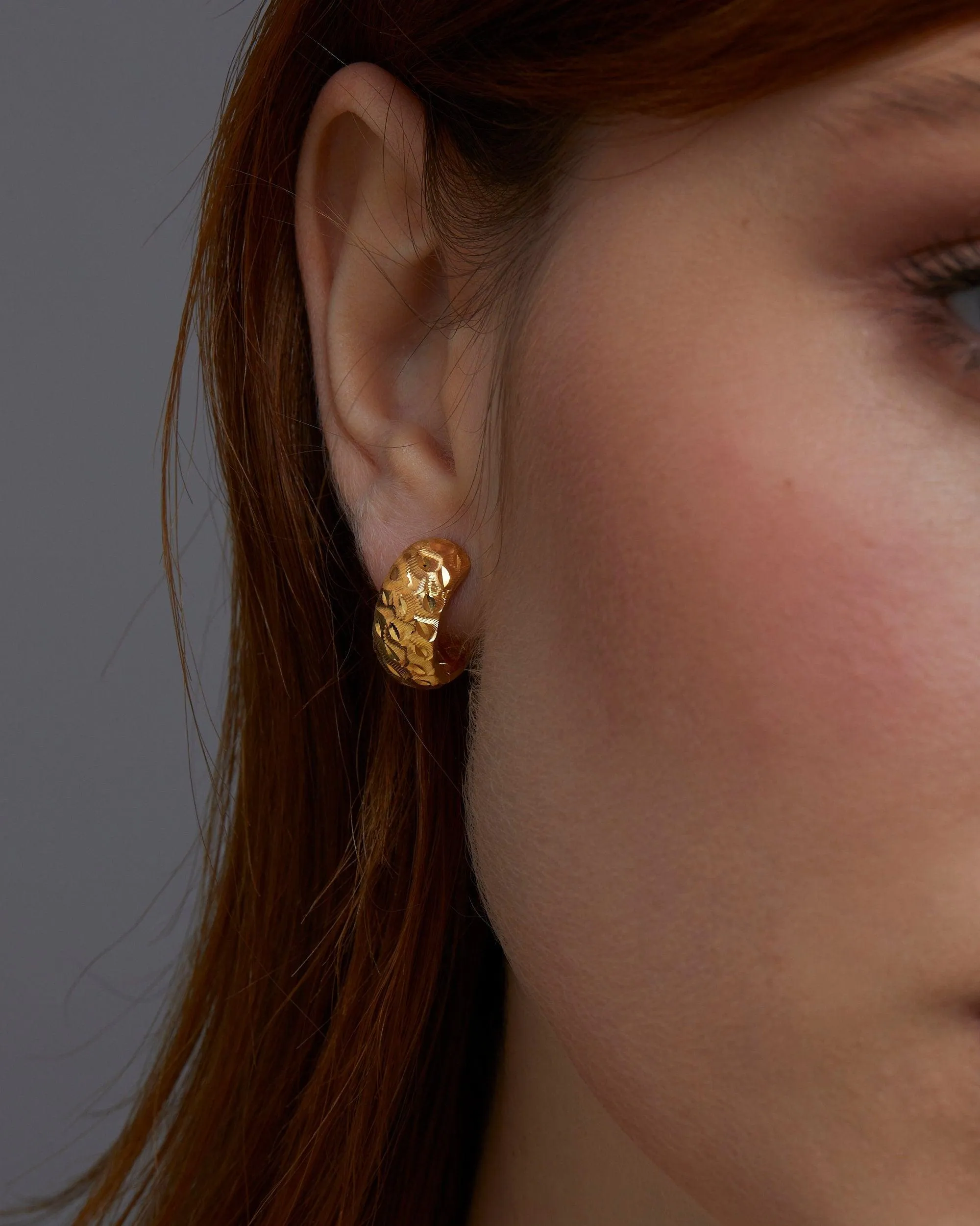Hinged Huggie Earrings - 18K Gold Vermeil