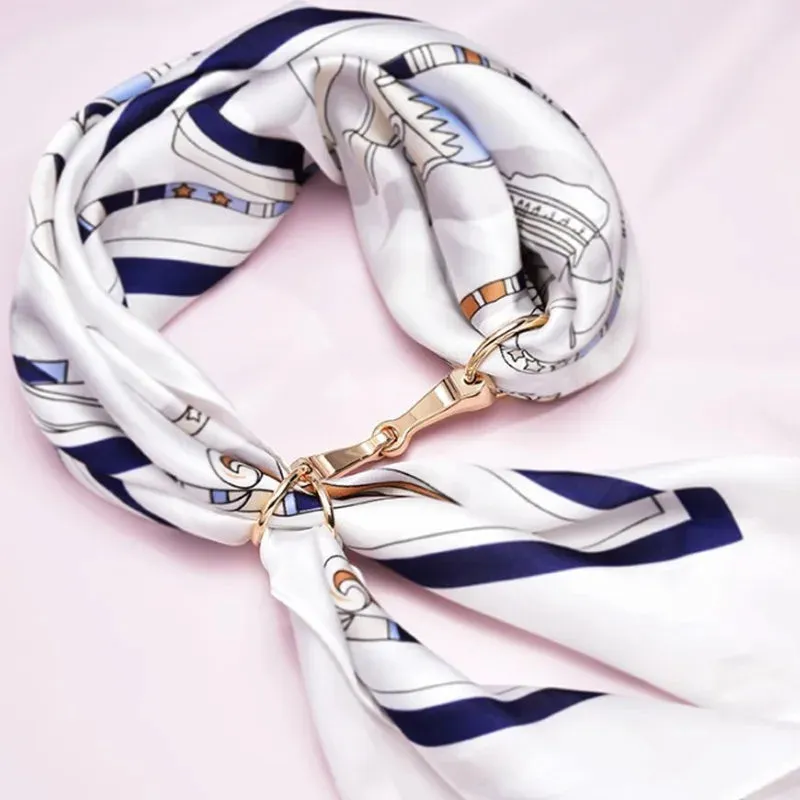 Hot Women Shawl Ring Clip Scarves Fastener Crystal Silk Scarf Buckle Holder Brooch Wedding Fashion Jewelry Female Classic Gift