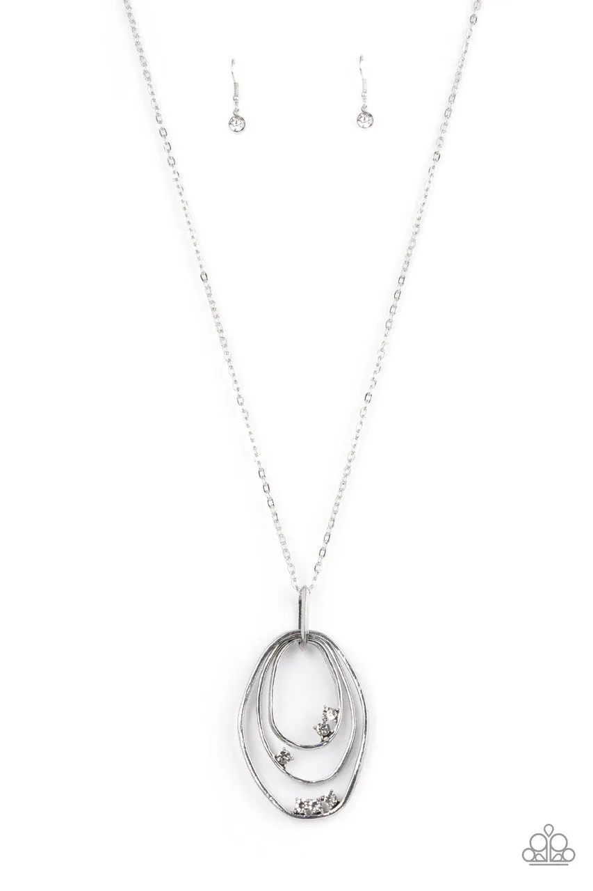 Industrial Infusion White Paparazzi Necklace