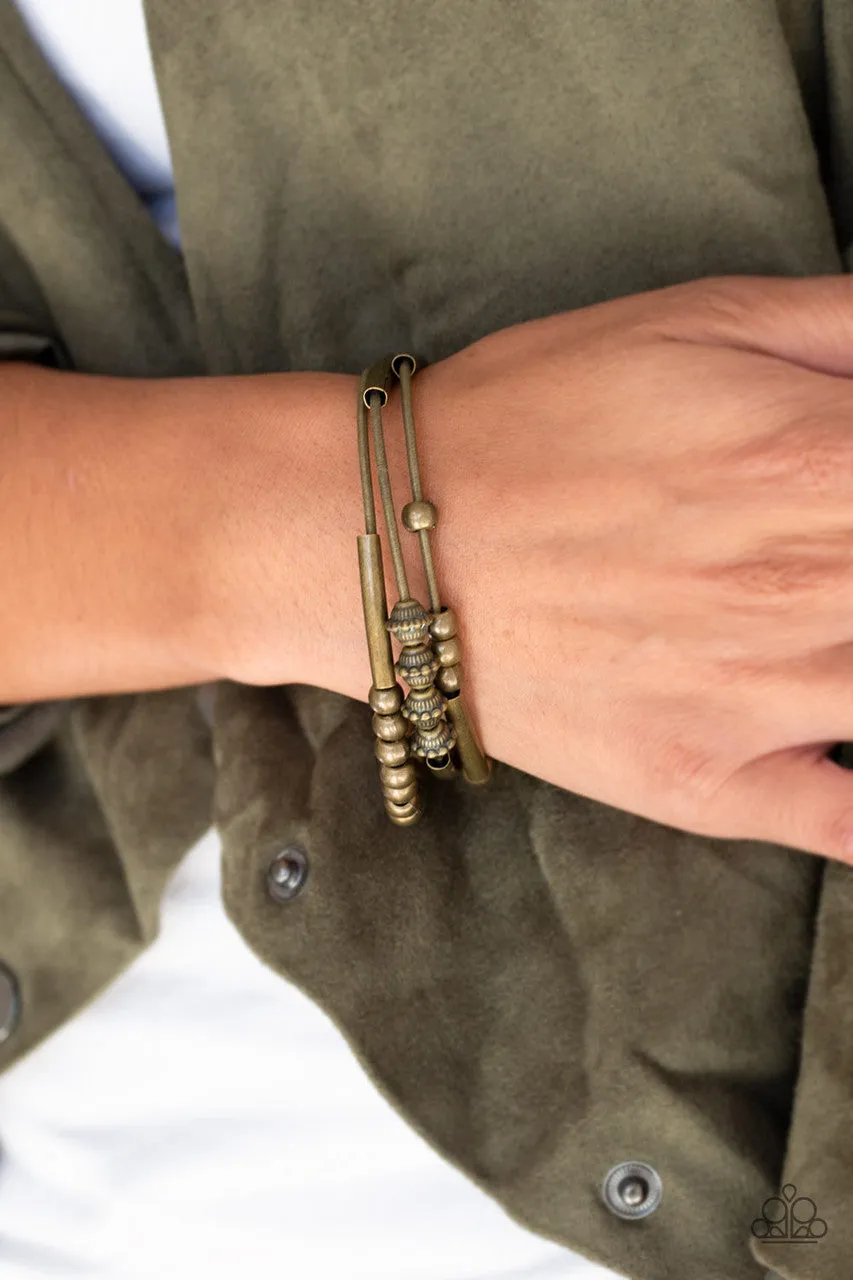 Industrial Instincts Brass Paparazzi Bracelet