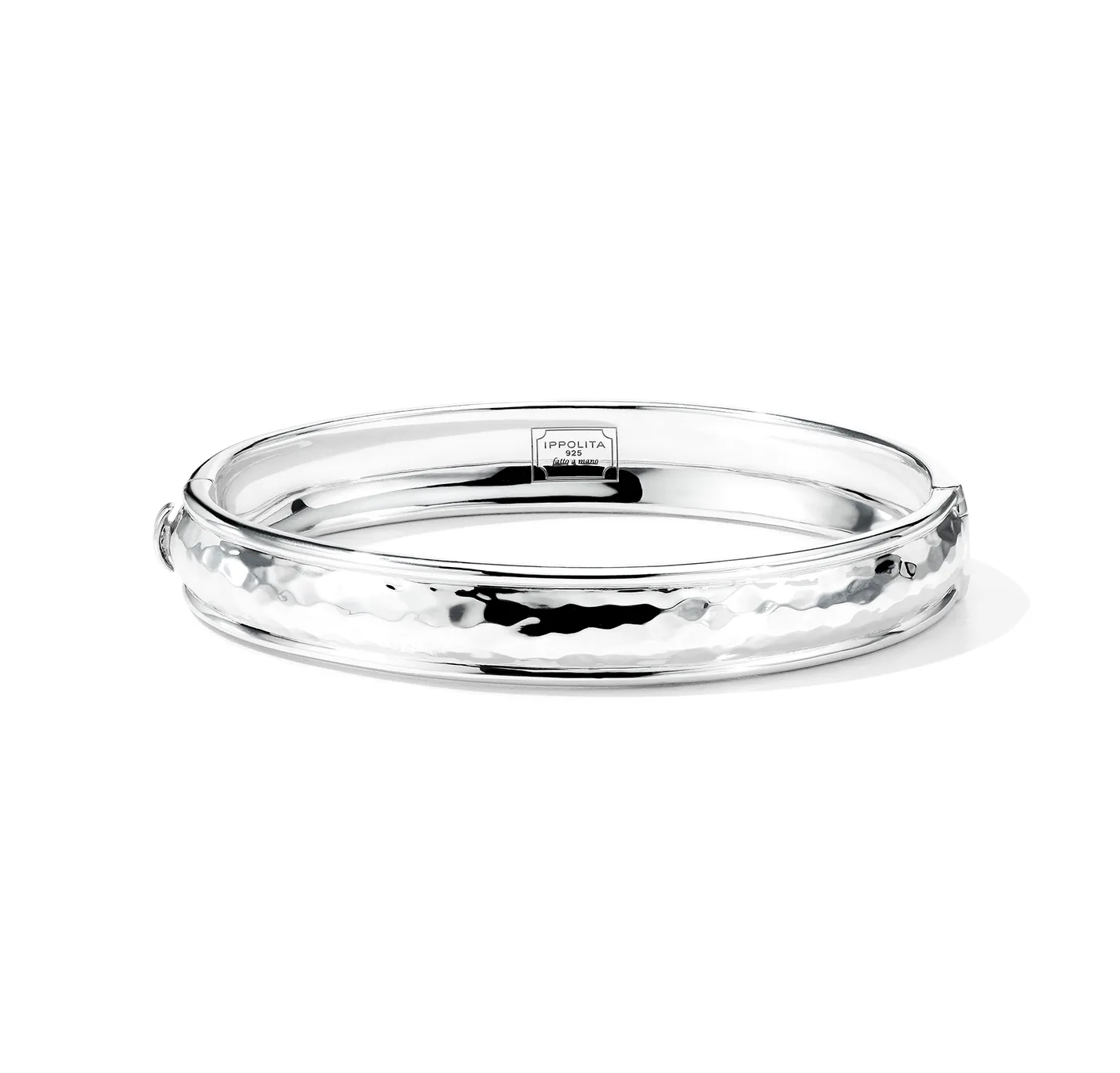 IPPOLITA Classico Sterling Silver Thin Goddess Hinged Bangle